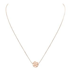 Kinsley Armelle Rose Gold Charlotte Necklace Hammered Disc Necklace RETIRED